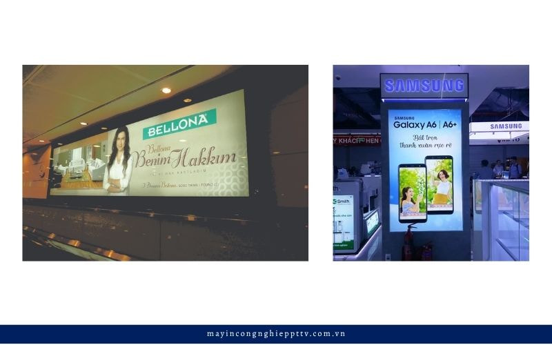 Mẫu hộp đèn bạt không gân cao cấp